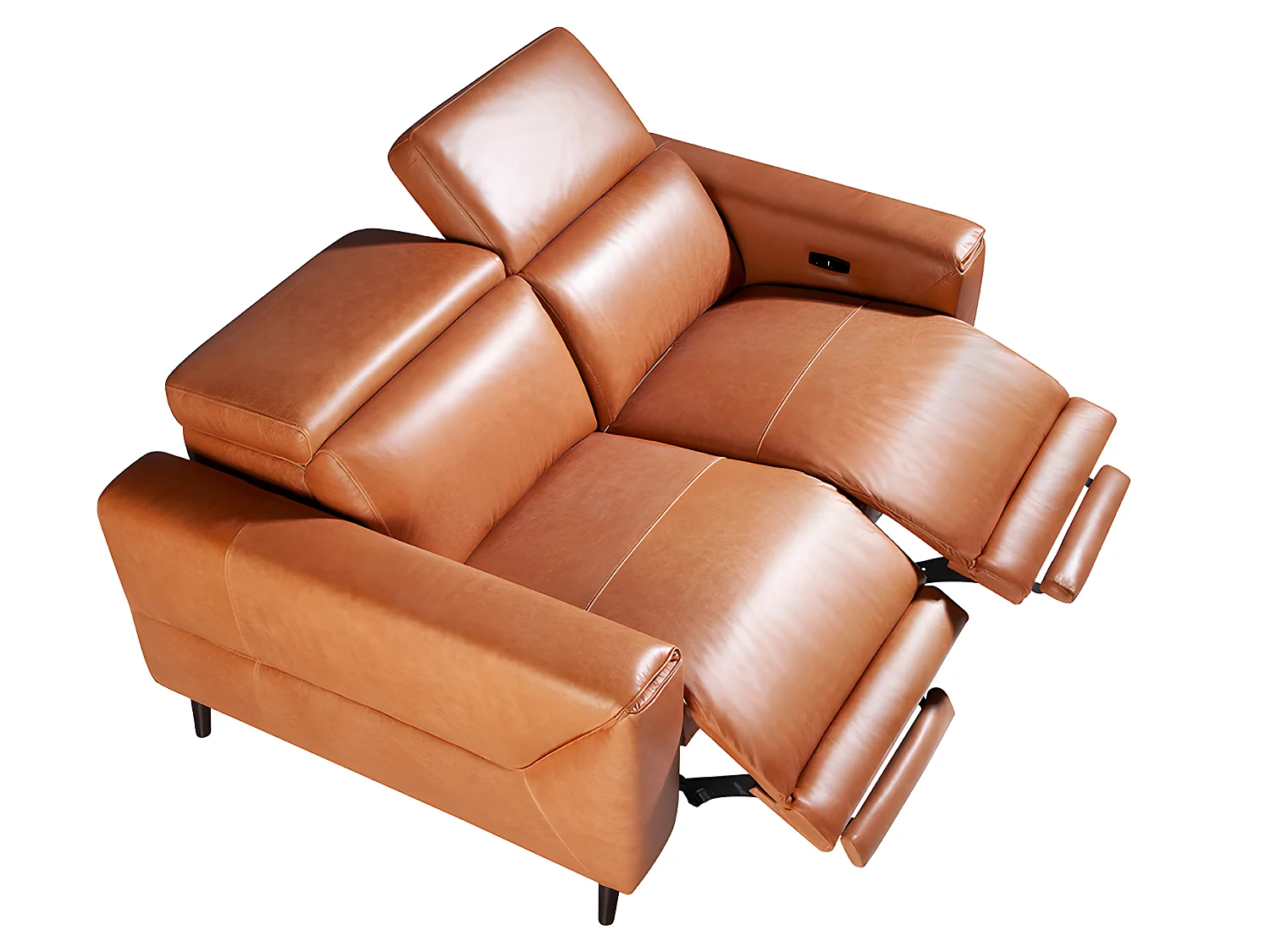 Divano a 3 posti in pelle con cuscini relax   6148 ANGEL CERDA