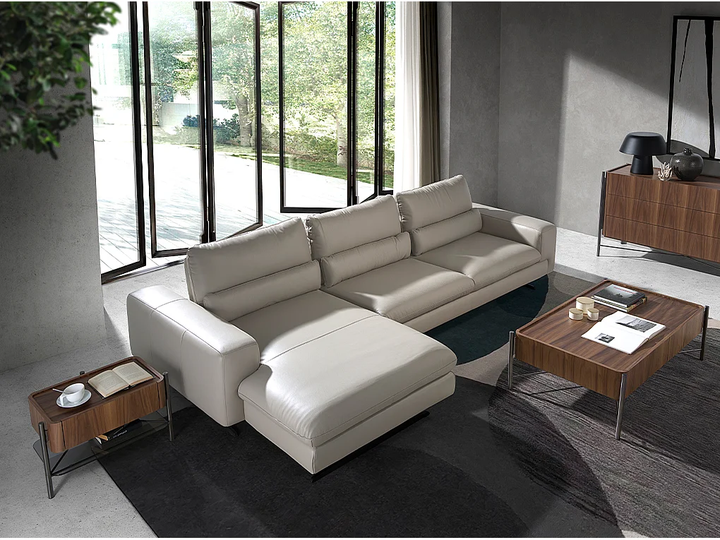 Canapé d'angle (G) en cuir réglable 6151 ANGEL CERDA