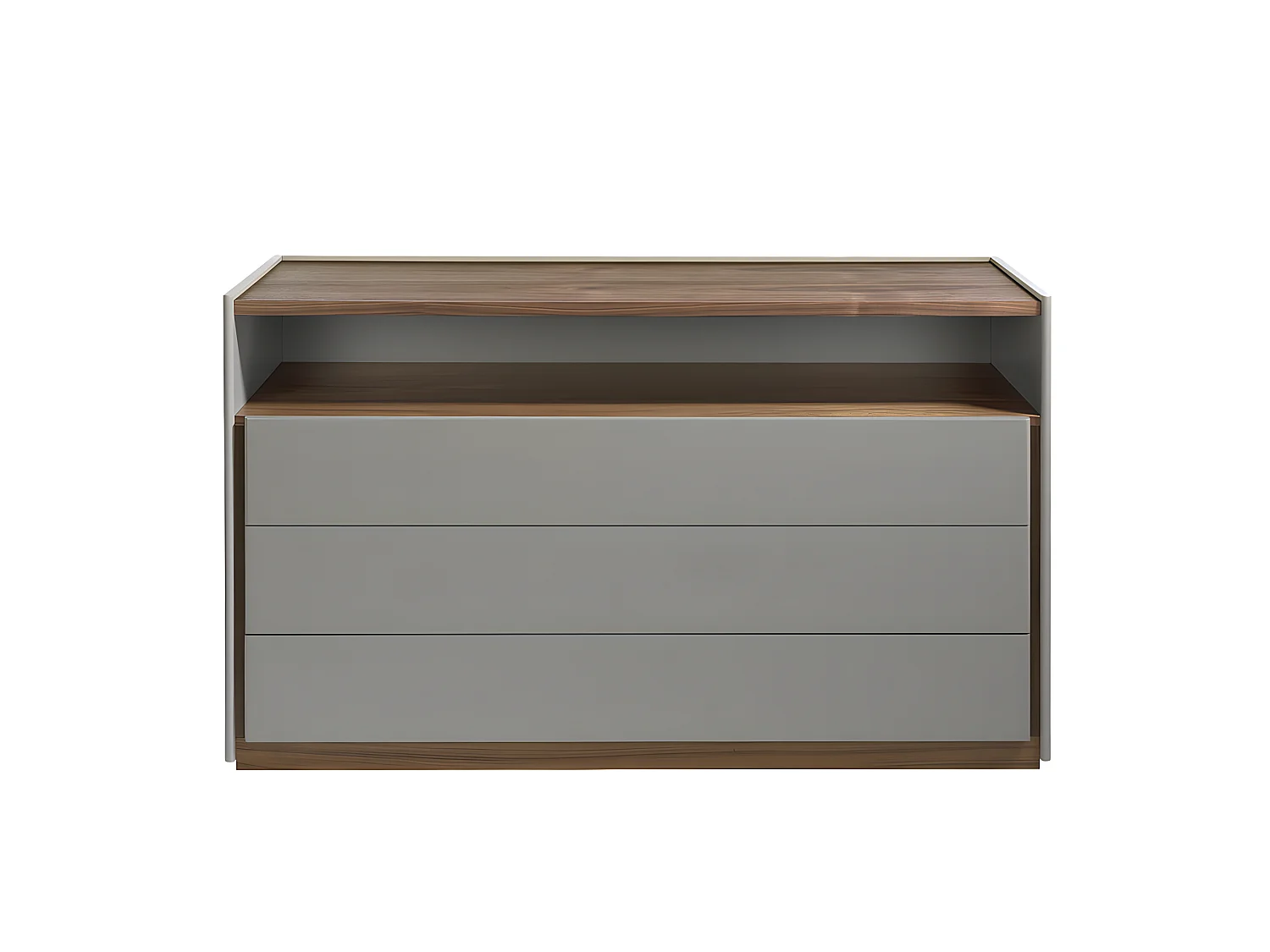 Walnoot en grijze ladekast 7128 ANGEL CERDA
