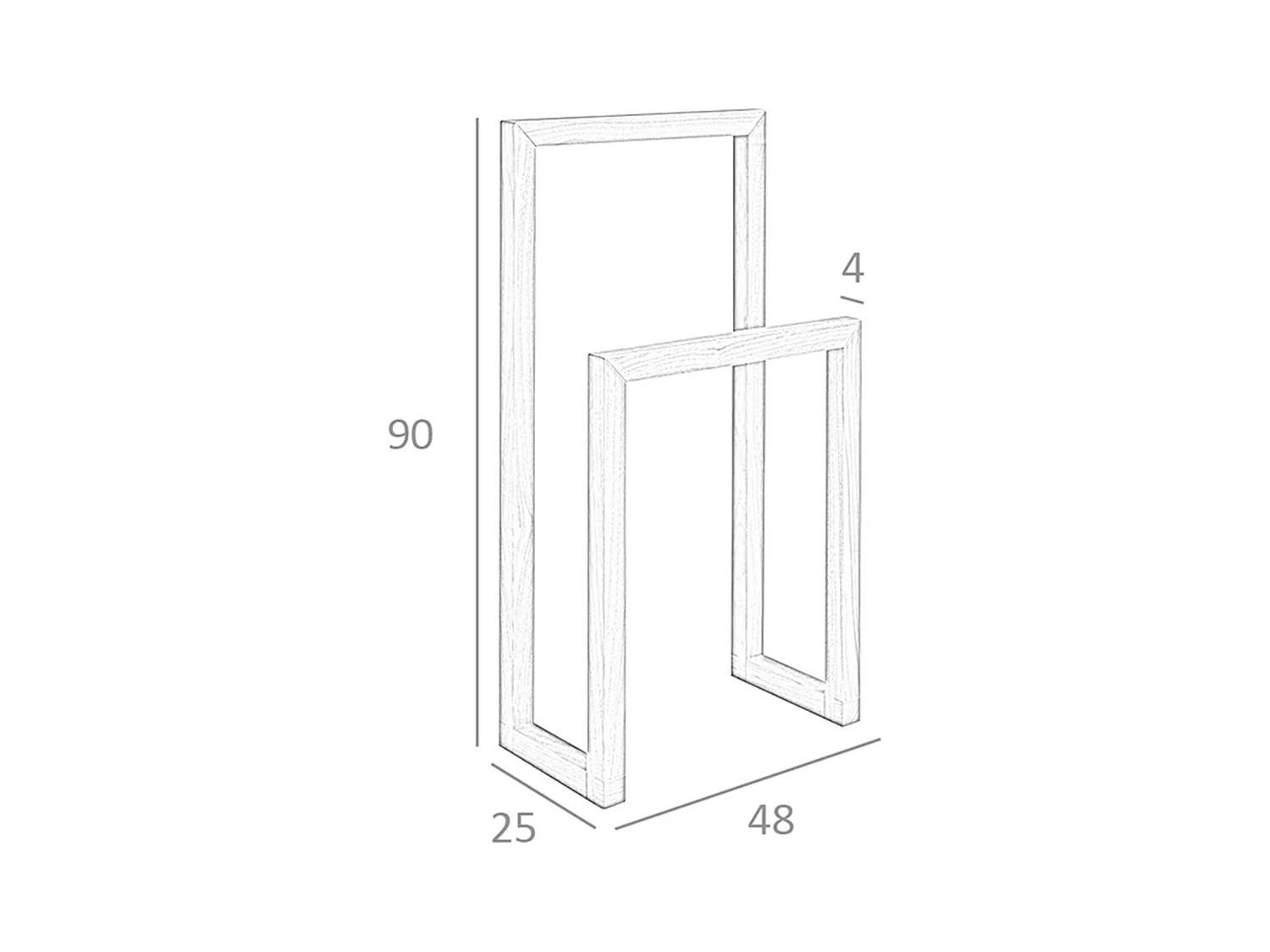 Nachttisch aus Kiefernholz