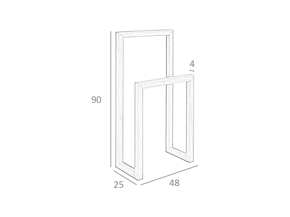 Nachttisch aus Kiefernholz