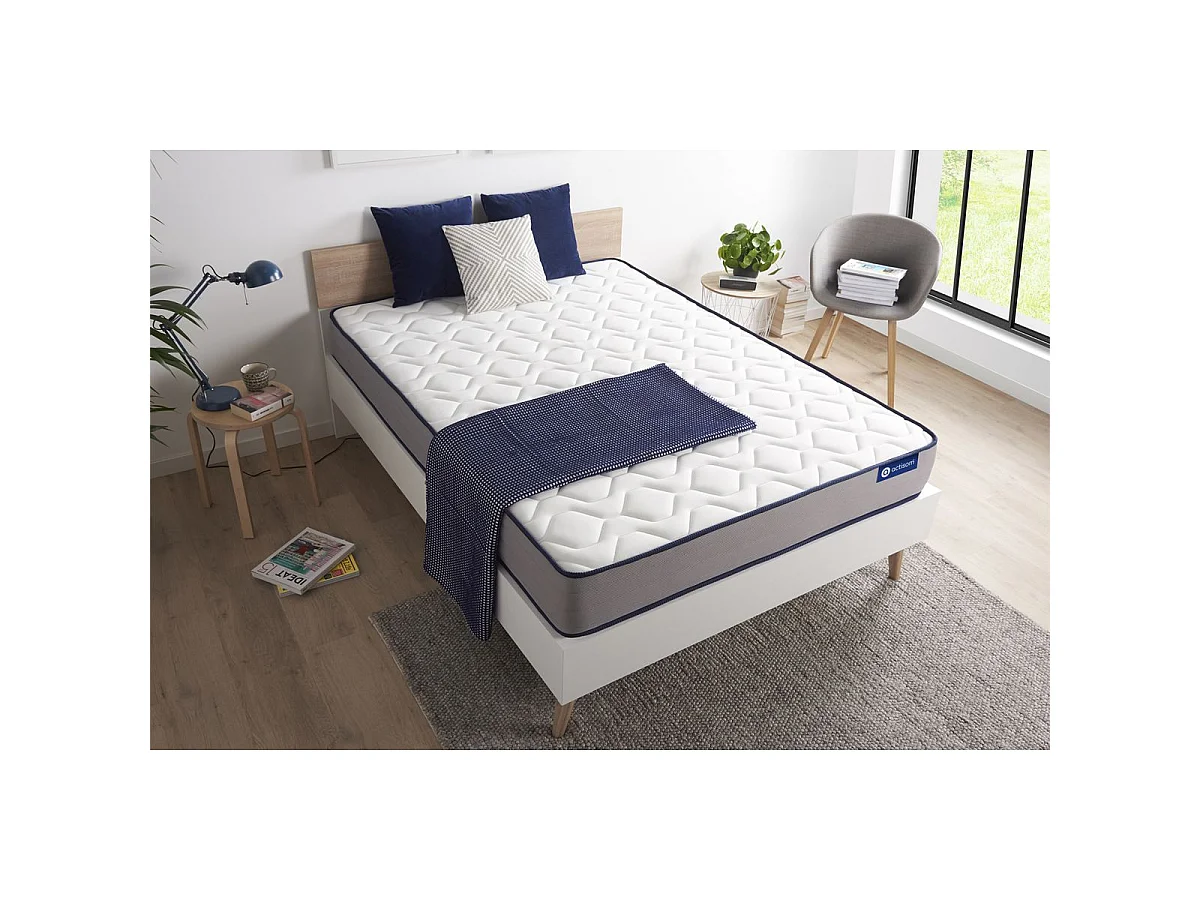 Actilatex form matras 120x200cm , Matrasdikte : 22 cm , Latex en traagschuim , Stevig, 5 comfortzones