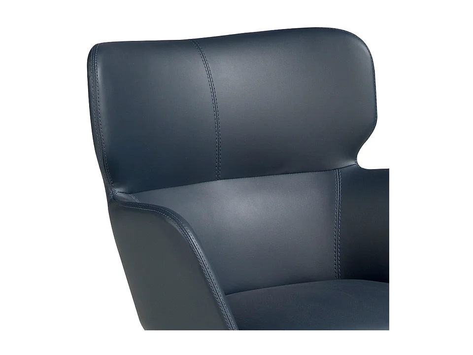 Blauwe eco-leren bureaustoel 4110 ANGEL CERDA