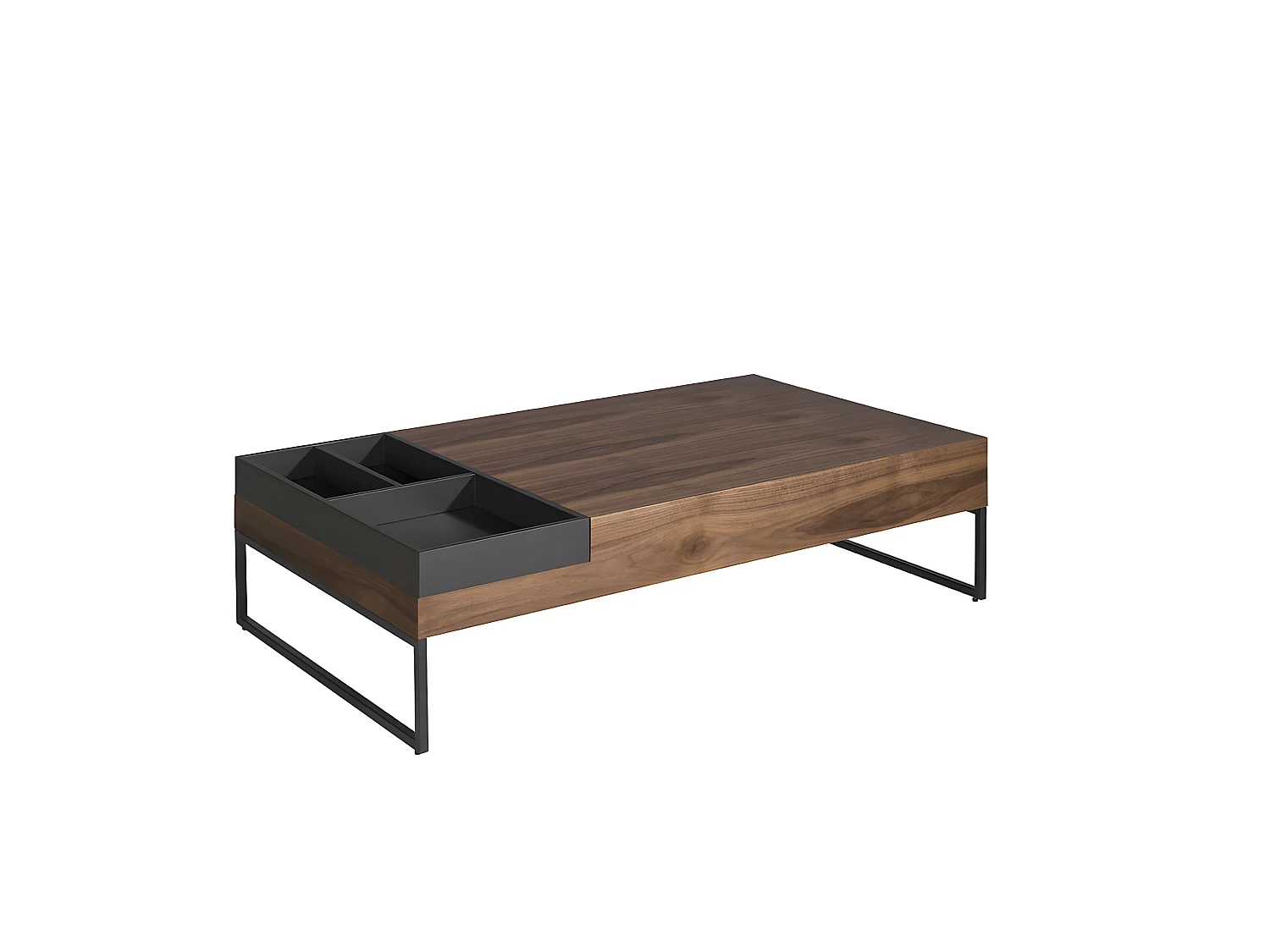Table basse rectangulaire en noyer 2104 ANGEL CERDA