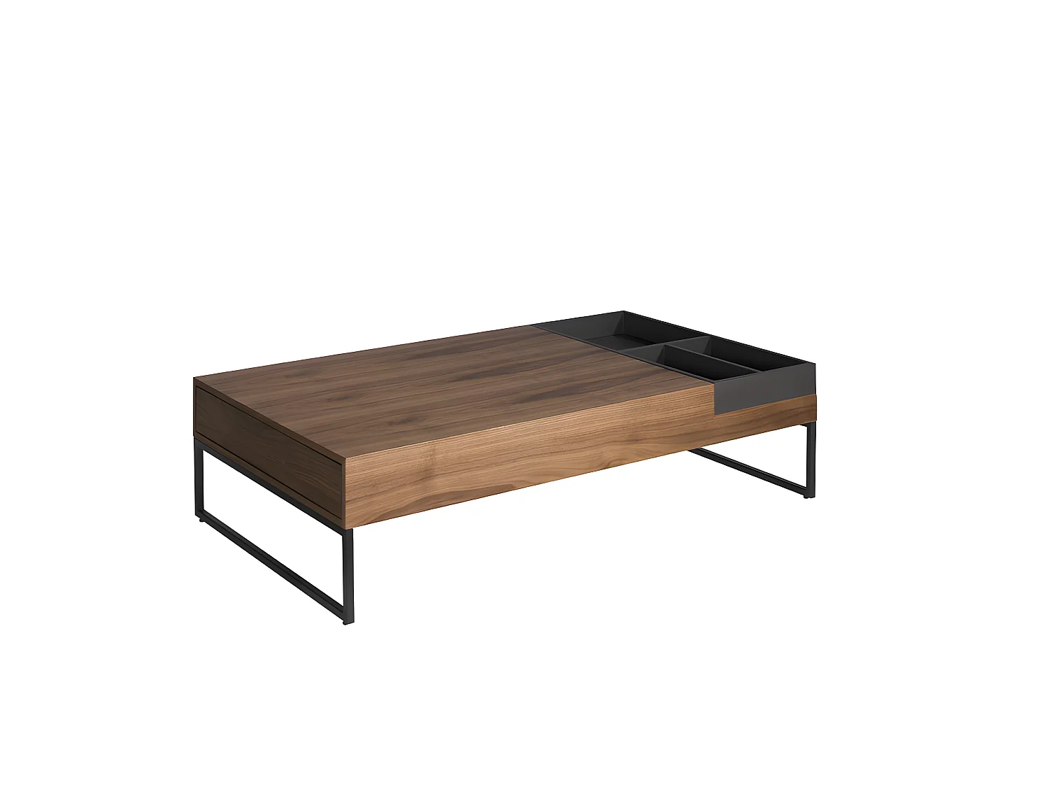 Table basse rectangulaire en noyer 2104 ANGEL CERDA