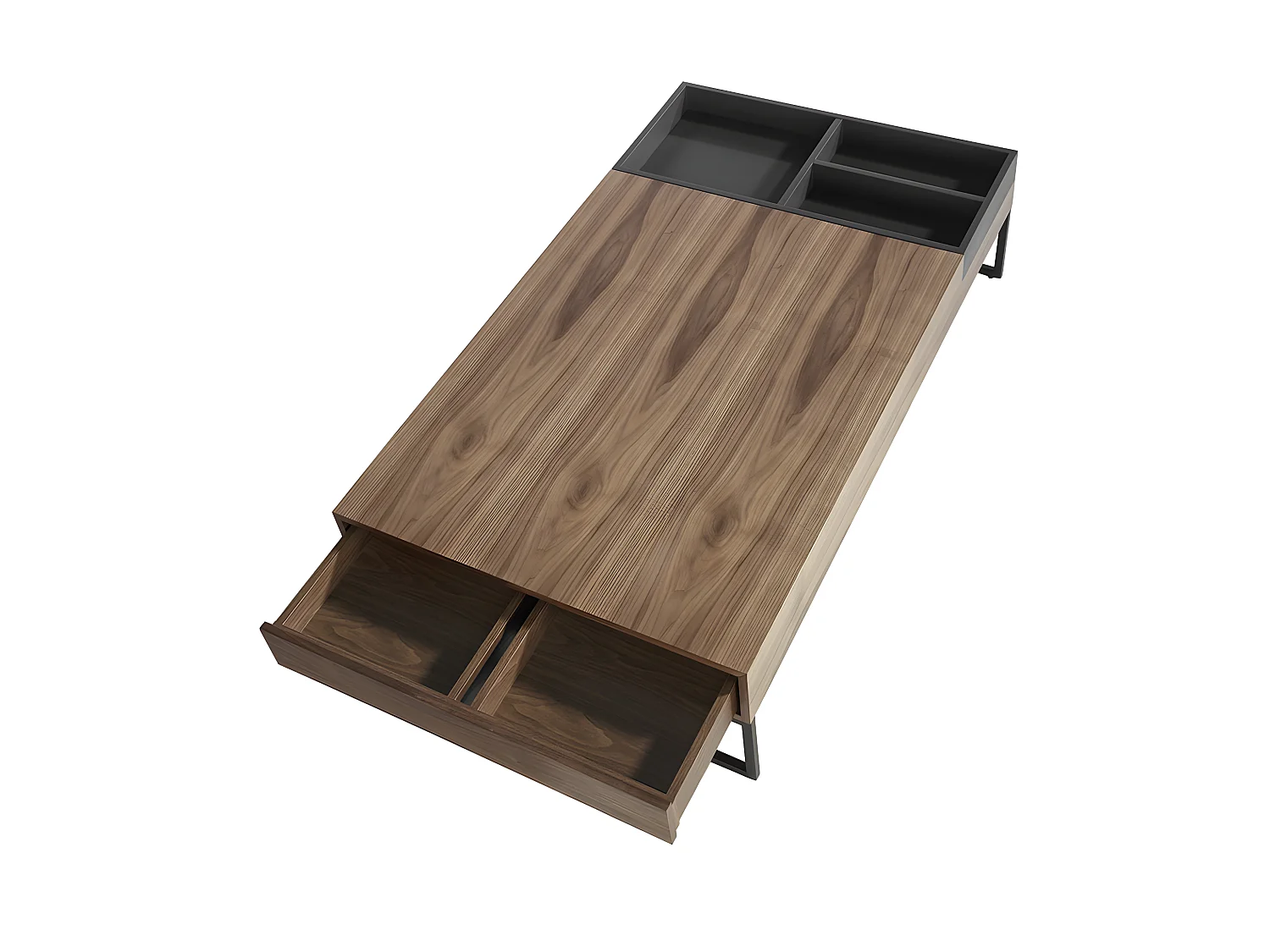 Table basse rectangulaire en noyer 2104 ANGEL CERDA