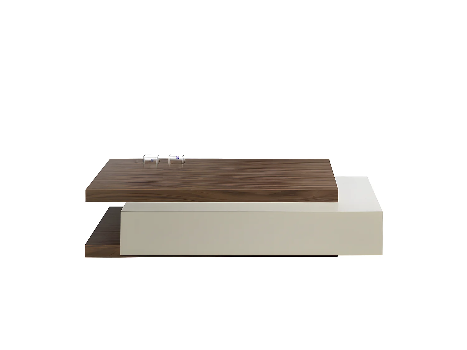 Table basse rectangulaire en noyer 2105 ANGEL CERDA