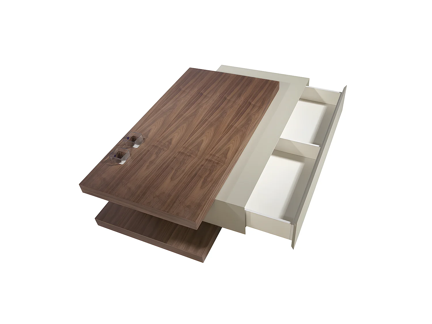Table basse rectangulaire en noyer 2105 ANGEL CERDA