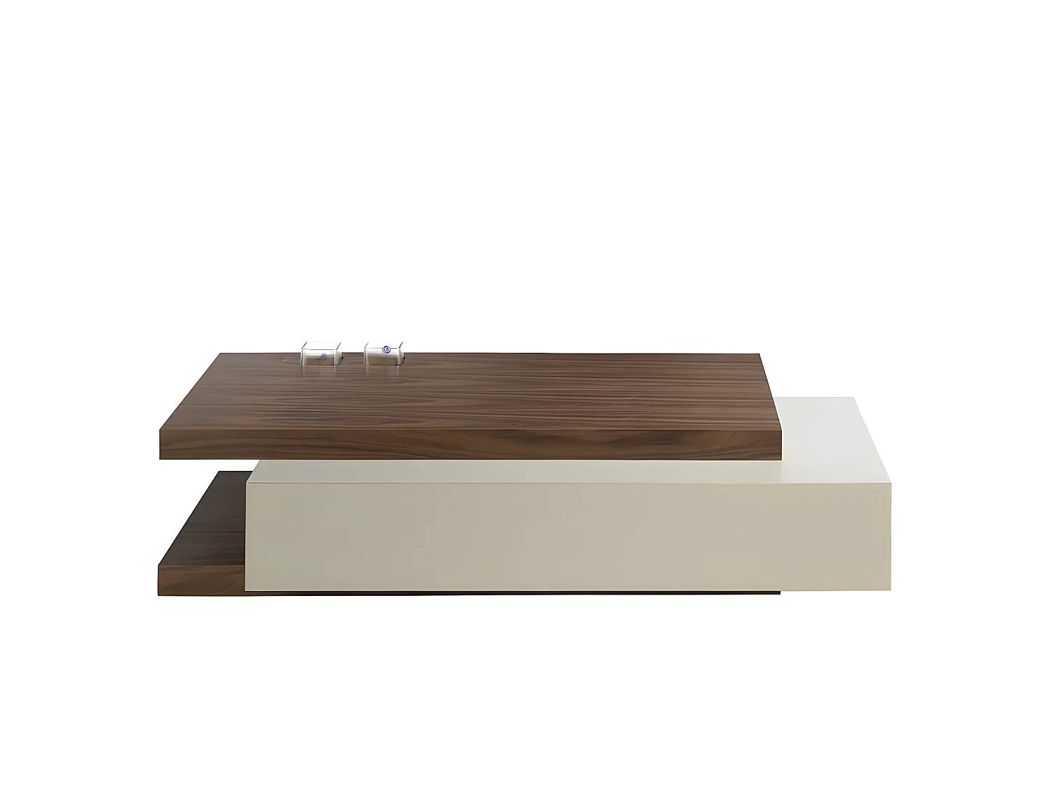 Table basse rectangulaire en noyer 2105 ANGEL CERDA