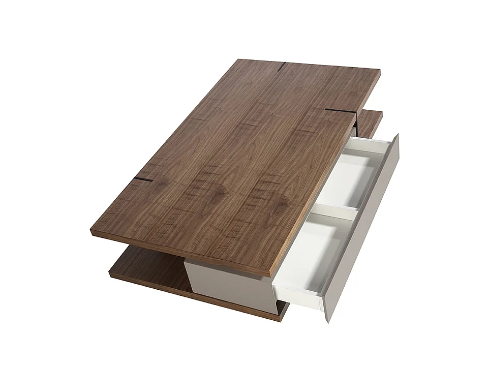 Table basse rectangulaire en noyer 2103 ANGEL CERDA