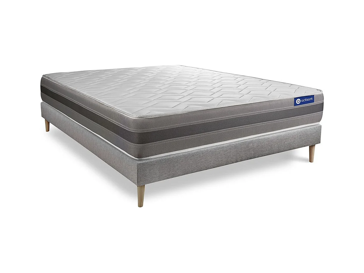 Kit rete e materasso Actiflex relax 120x200cm - Spessore : 24cm - Molle insacchettate e memory foam - Moderatamente rigido