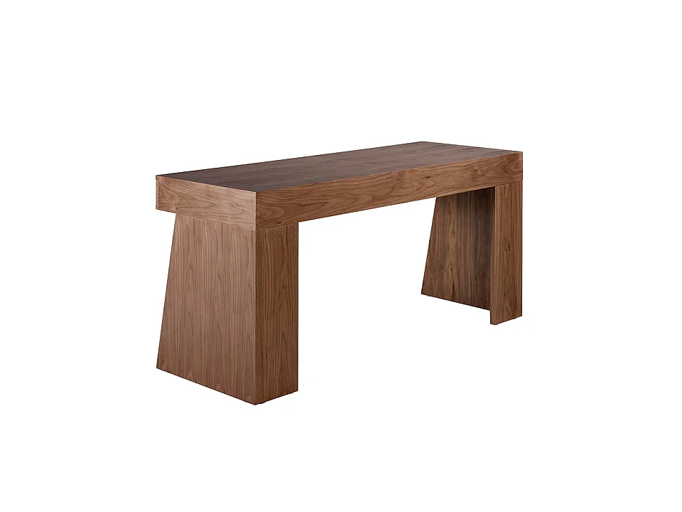 Bureau de noyer et acier noir 3217 ANGEL CERDA
