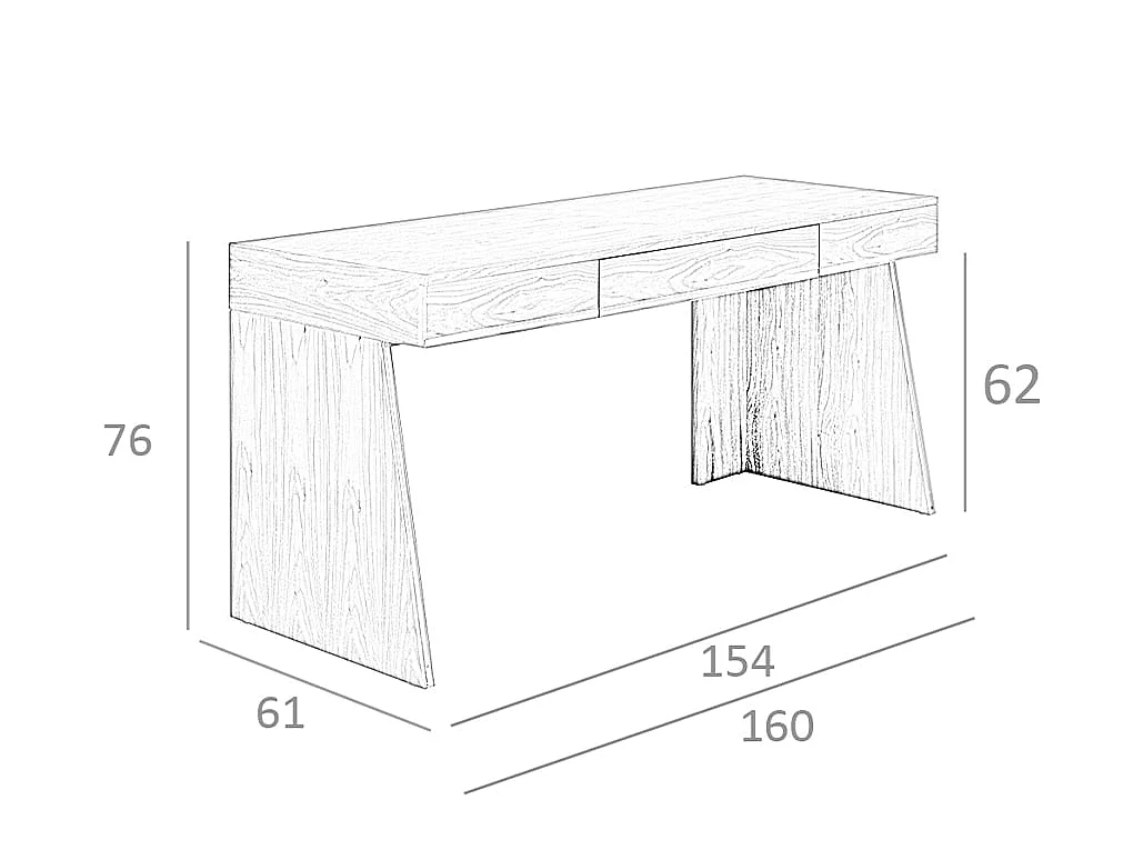 Bureau en noyer 3217 ANGEL CERDA