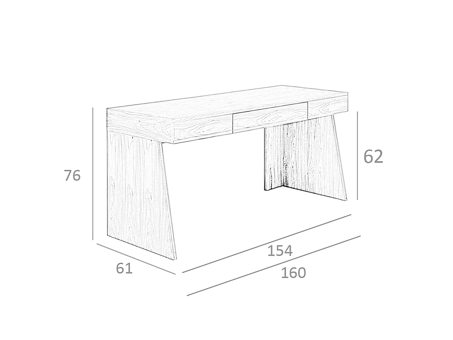 Bureau en noyer 3217 ANGEL CERDA