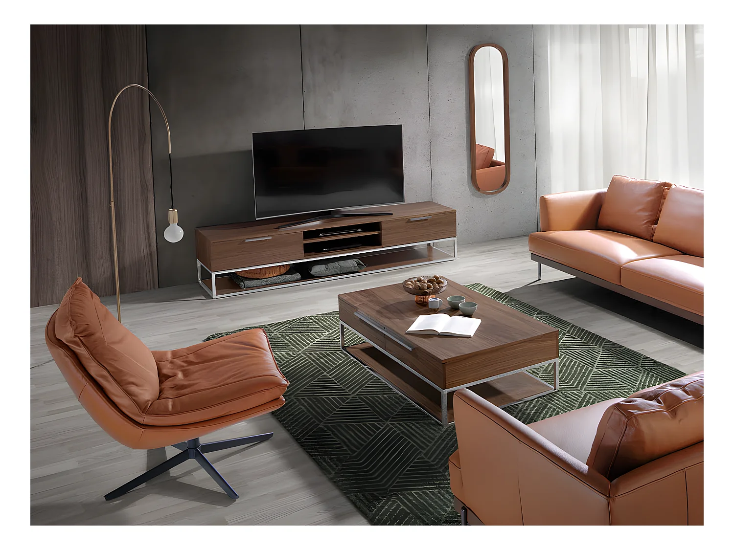 Goldene Stehleuchte höhenverstellbar  8056 ANGEL CERDA