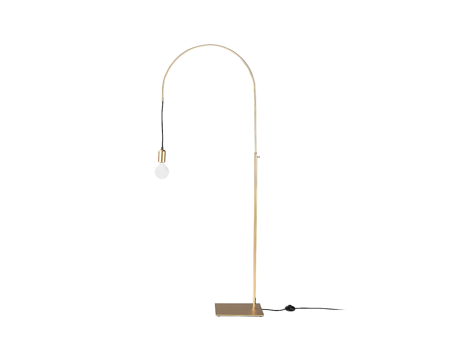 In hoogte verstelbare staande lamp in goudkleurig staal 8056 ANGEL CERDA