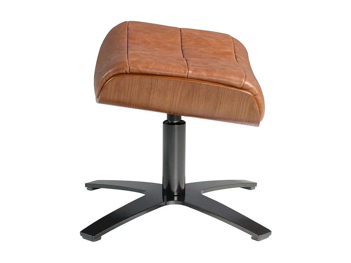 Bruine leren voetenbank