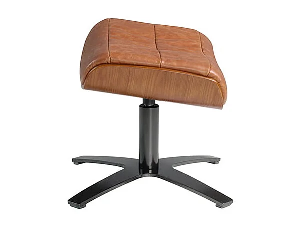 Hocker aus braunem Leder 5084 ANGEL CERDA