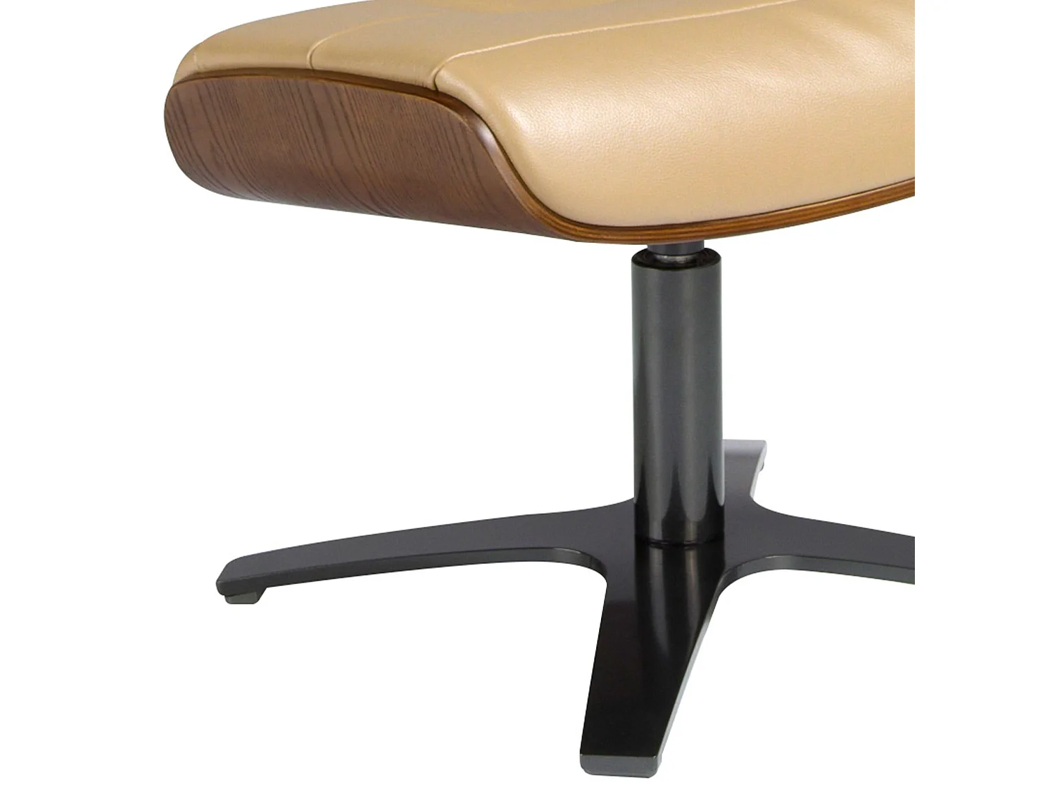 Repose-pieds en cuir sable