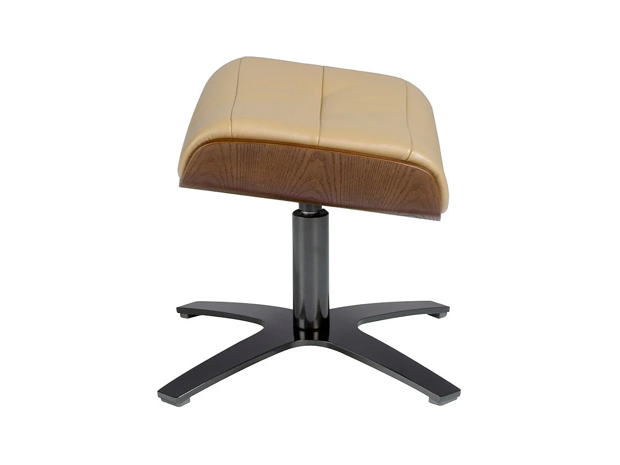 Repose-pieds en cuir sable