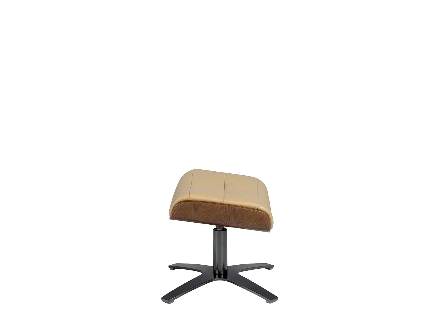 Hocker aus sandfarbenem Leder 5088 ANGEL CERDA