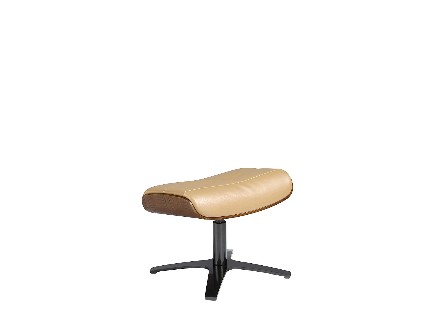 Hocker aus sandfarbenem Leder 5088 ANGEL CERDA