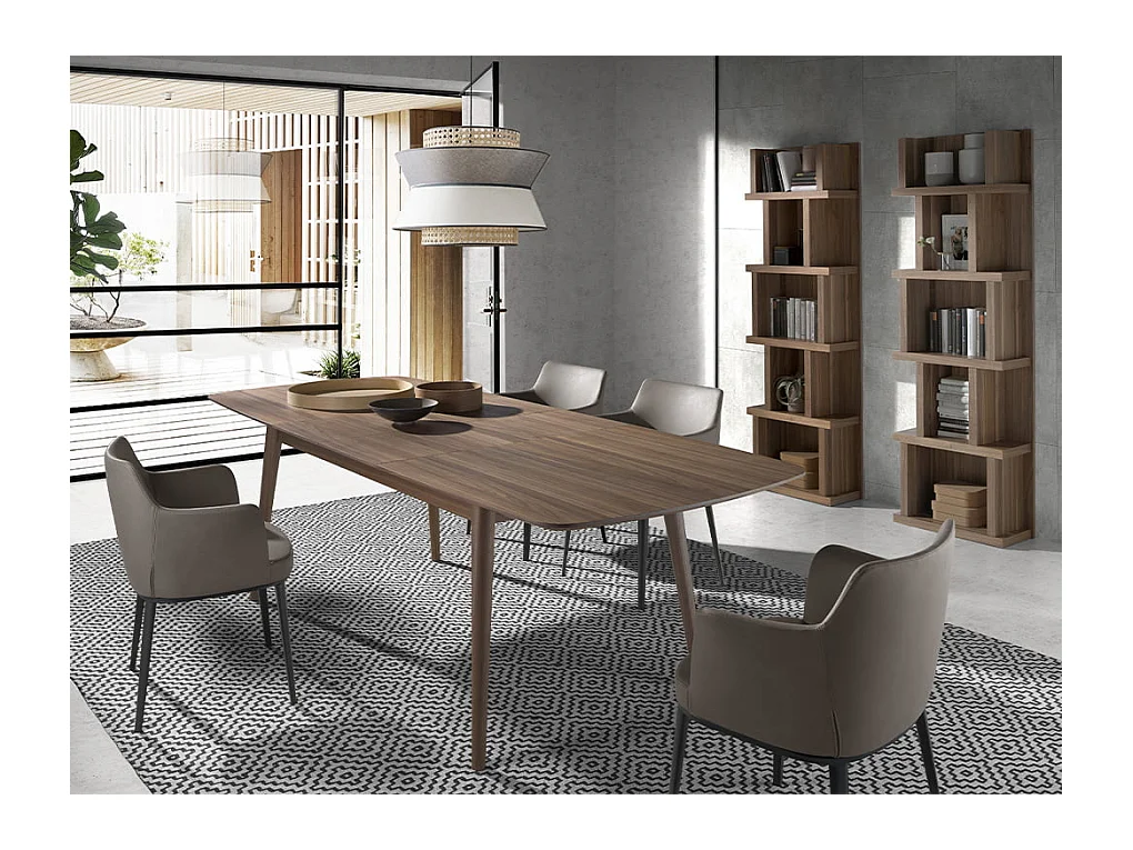 Tavolo da pranzo allungabile in legno di noce   1100 ANGEL CERDA