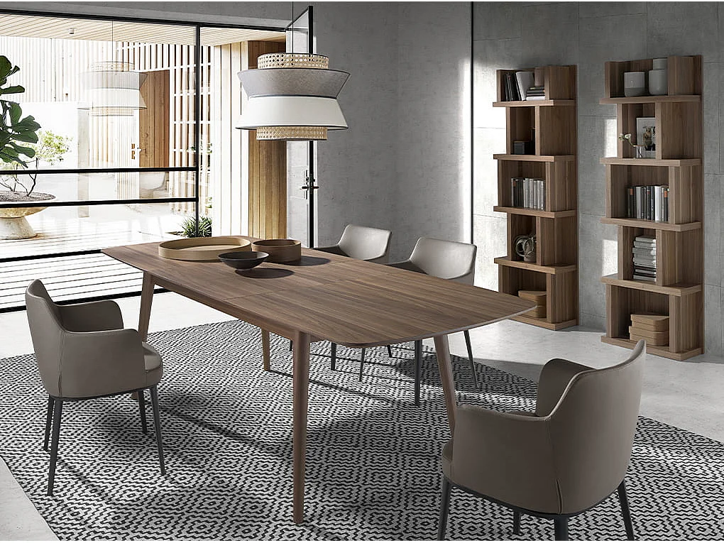 Tavolo da pranzo allungabile in legno di noce   1100 ANGEL CERDA