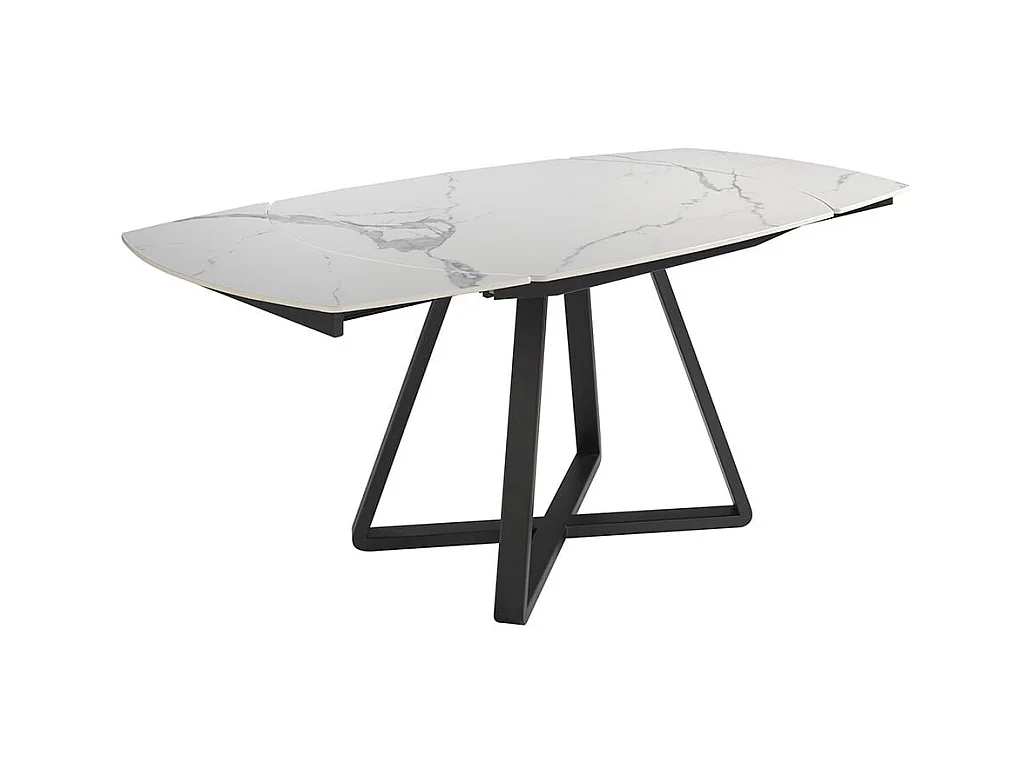 Witte marmeren uitschuifbare eettafel 1096 ANGEL CERDA