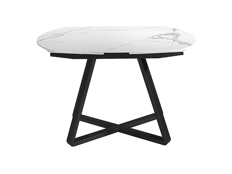 Witte marmeren uitschuifbare eettafel 1096 ANGEL CERDA