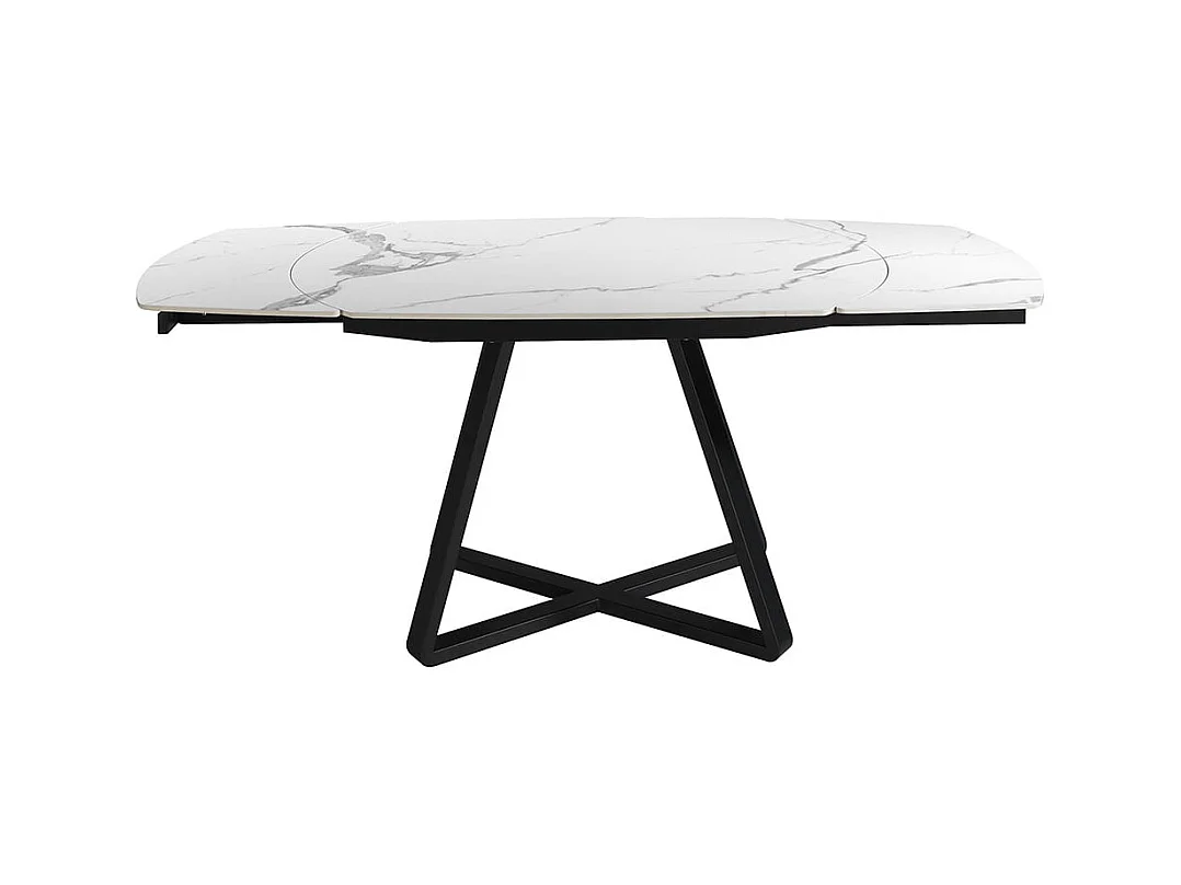 Witte marmeren uitschuifbare eettafel 1096 ANGEL CERDA