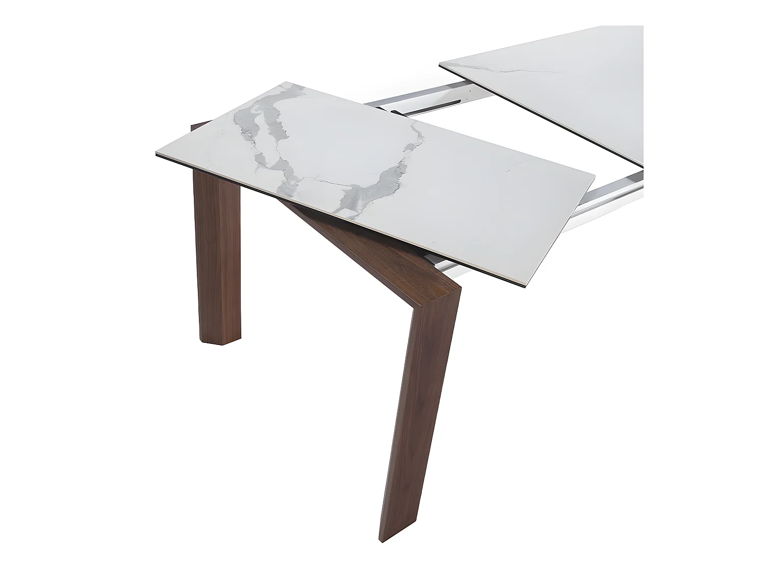 Mesa comedor extensible mármol blanco  1095 ANGEL CERDA