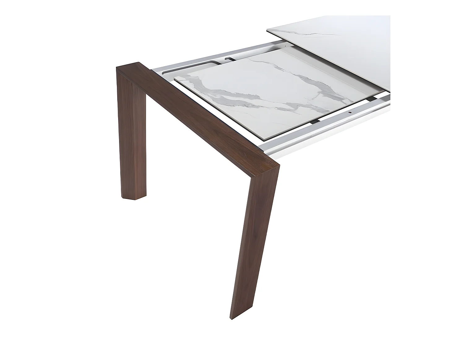 Mesa comedor extensible mármol blanco  1095 ANGEL CERDA