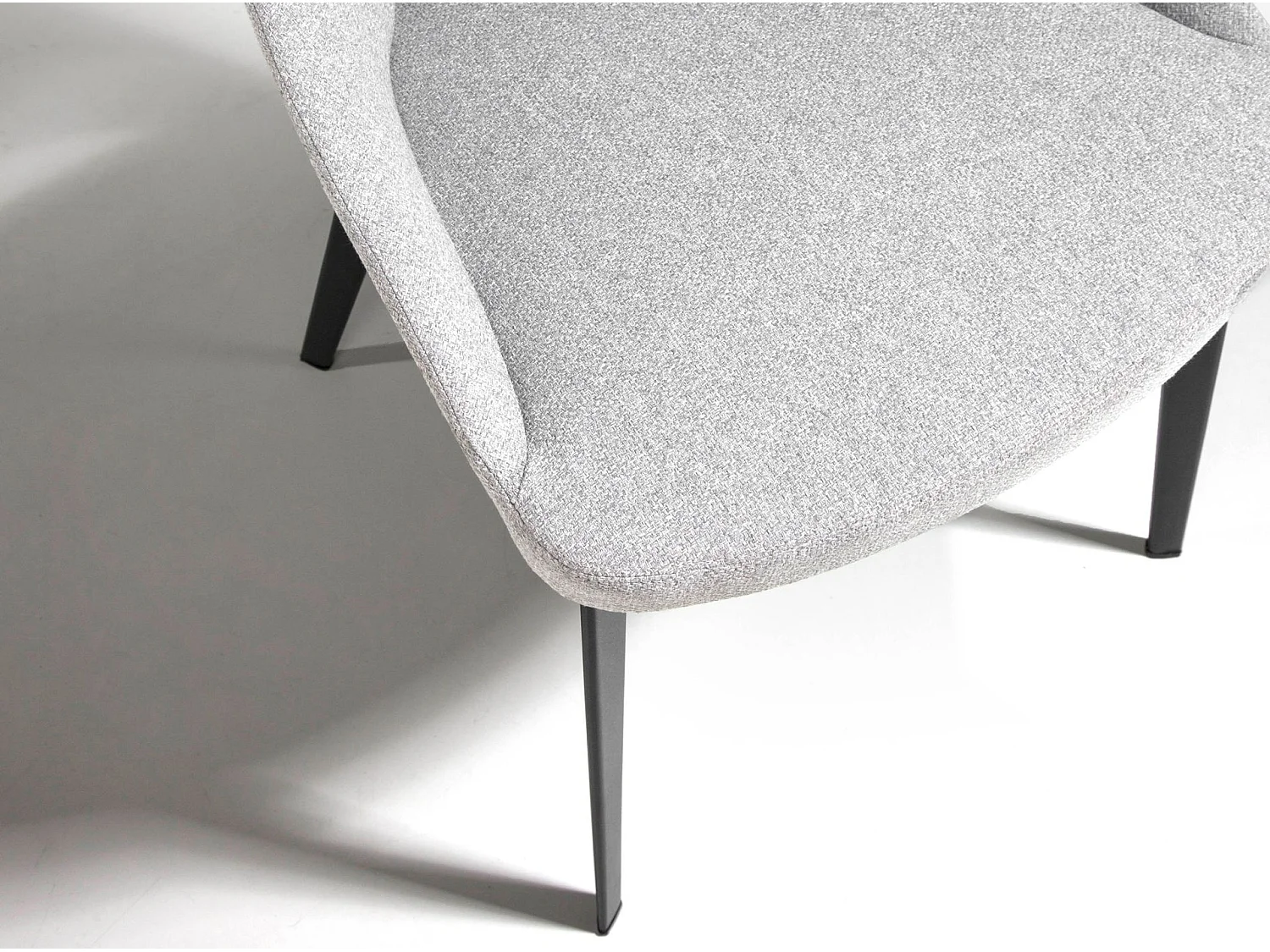 Chaise en tissu gris 4101 ANGEL CERDA