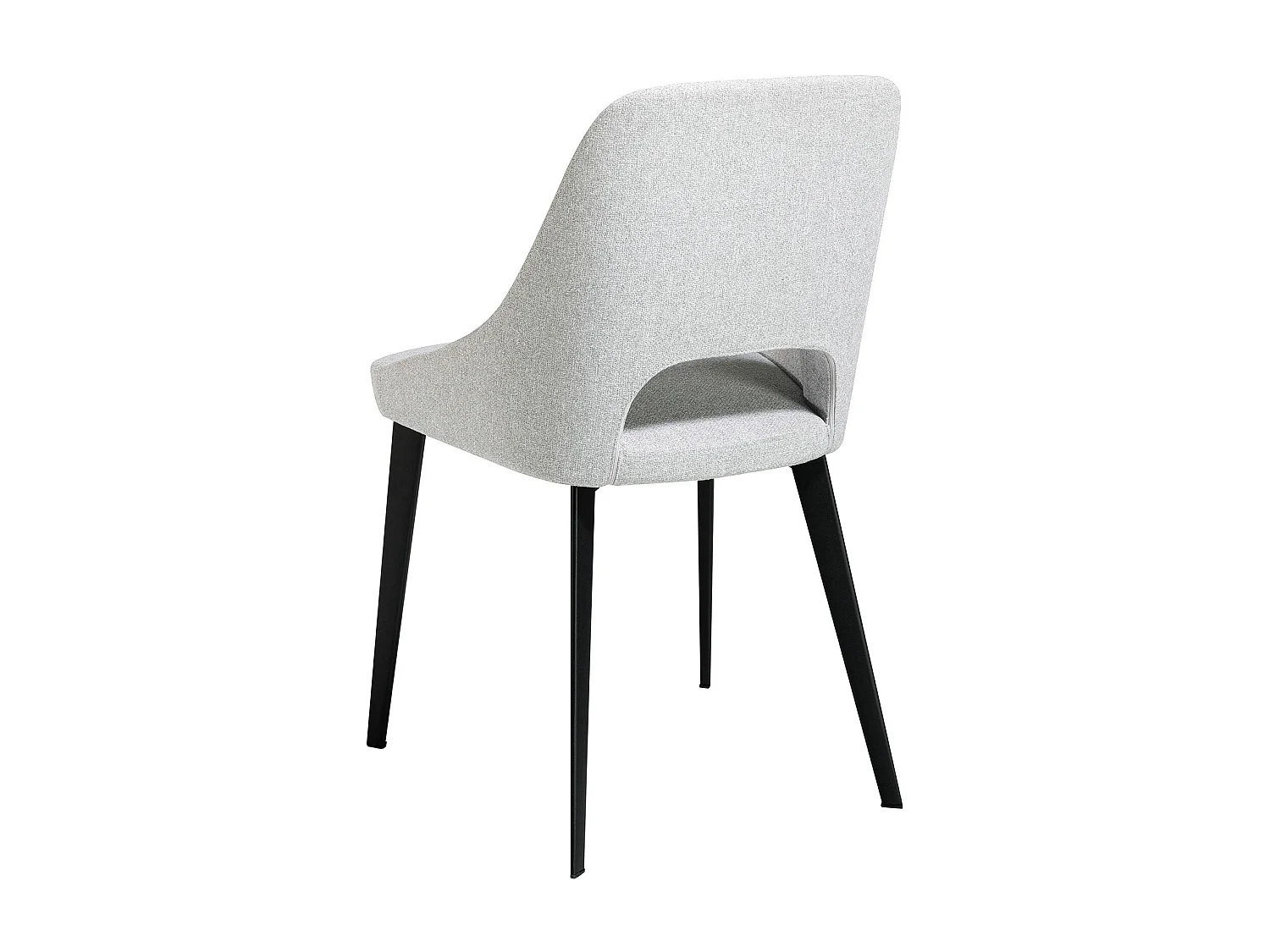 Chaise en tissu gris 4101 ANGEL CERDA