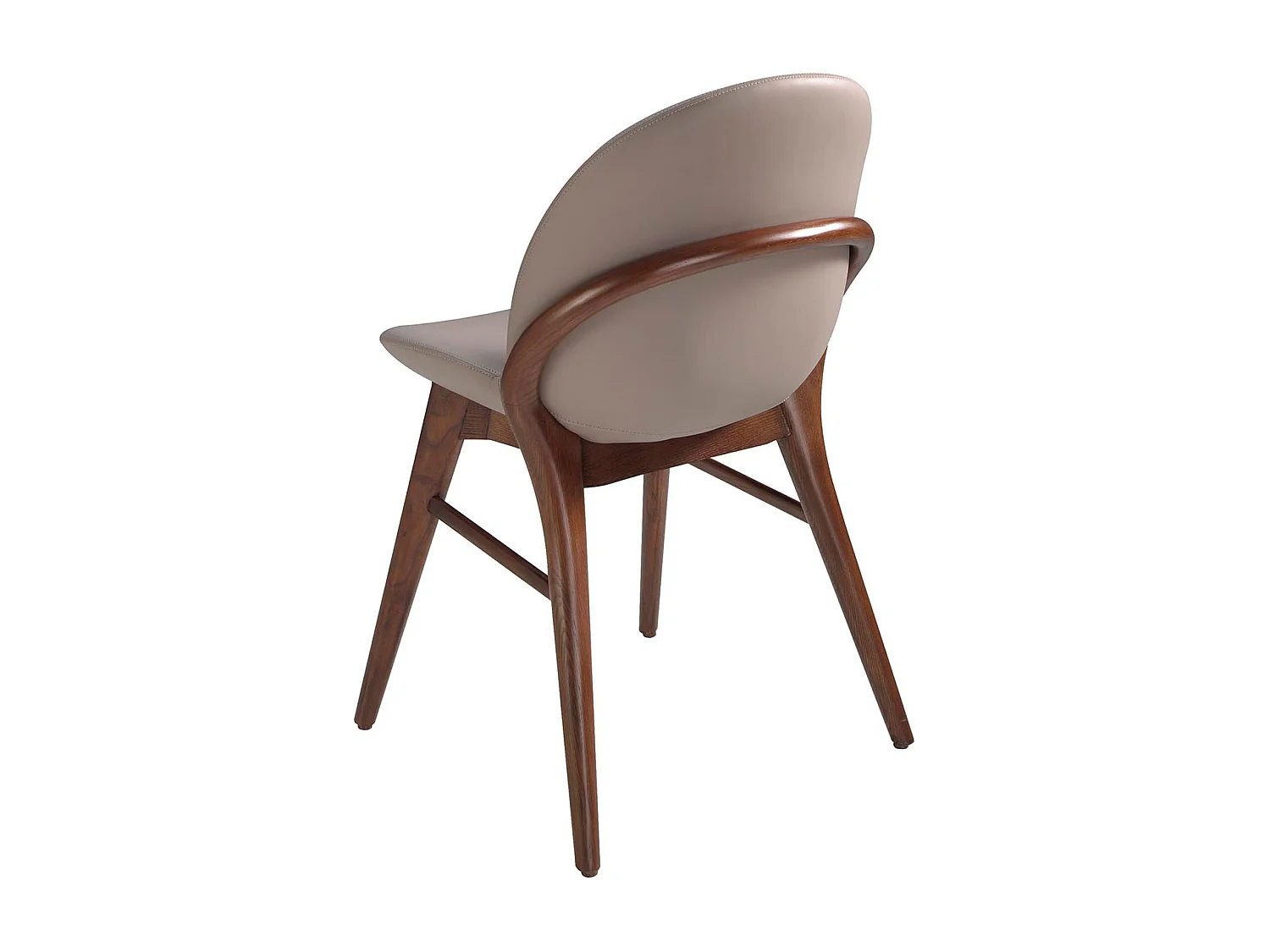 Chaise en similicuir vison foncé 4107 ANGEL CERDA