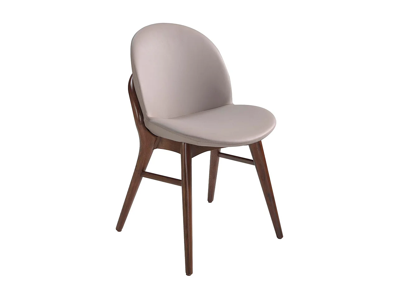 Chaise en similicuir vison foncé 4107 ANGEL CERDA