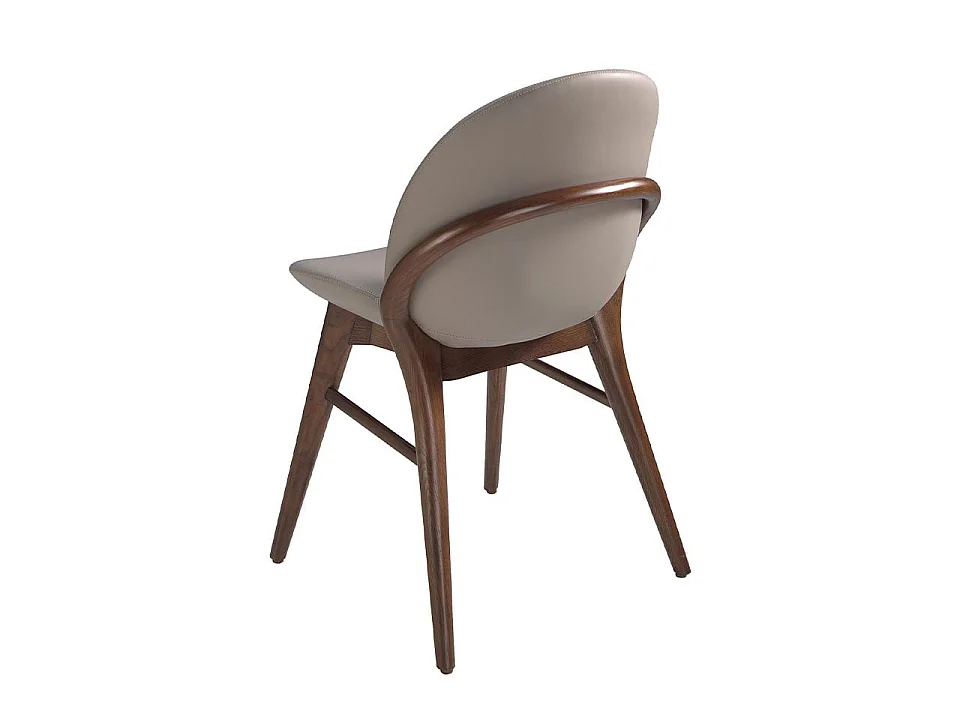 Chaise en similicuir vison foncé 4107 ANGEL CERDA