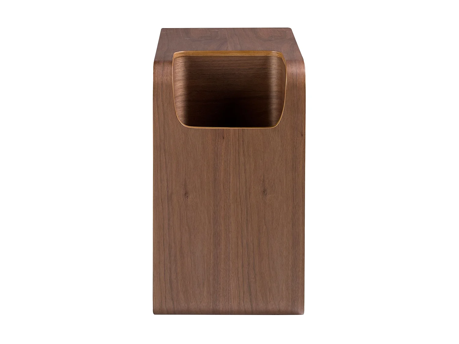 Rectangular side table in oak veneered wood stained in walnut colour 2110 ANGEL CERDA
