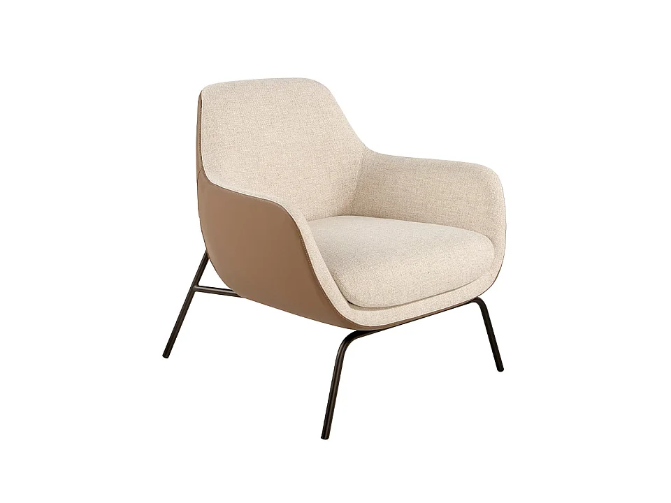Fauteuil en tissu et simili cuir 5099 ANGEL CERDA