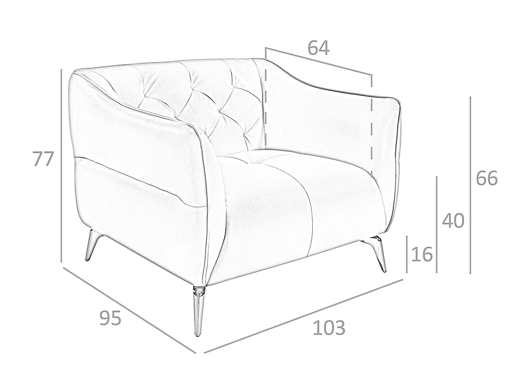 Fauteuil Chester cuir marron earth clay 5098 ANGEL CERDA