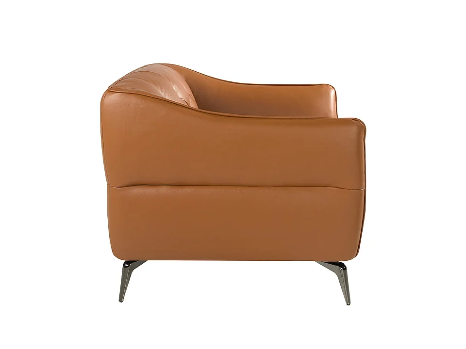 Fauteuil Chester cuir marron earth clay 5098 ANGEL CERDA