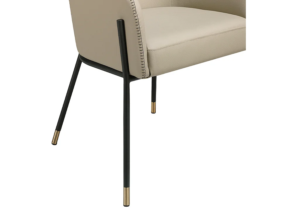 Chaise de salle à manger en simili cuir écologique avec pieds en acier 4106 ANGEL CERDA