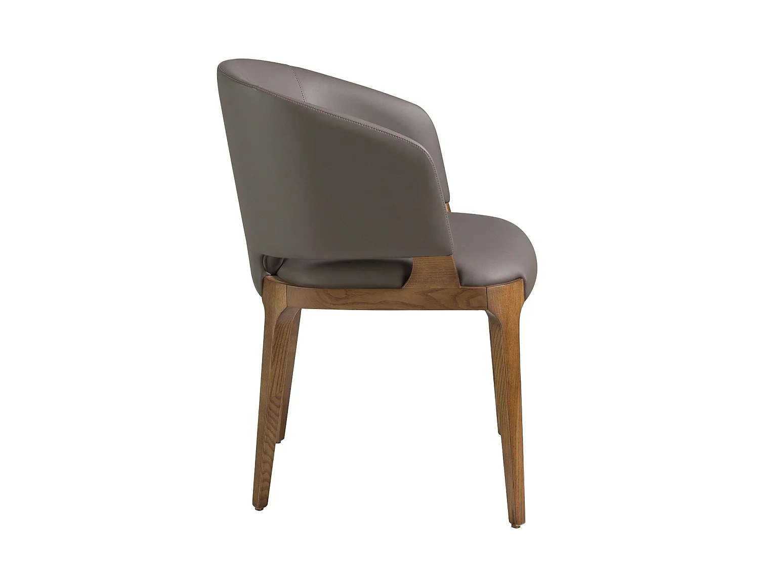 Chaise en similicuir taupe foncé 4108 ANGEL CERDA