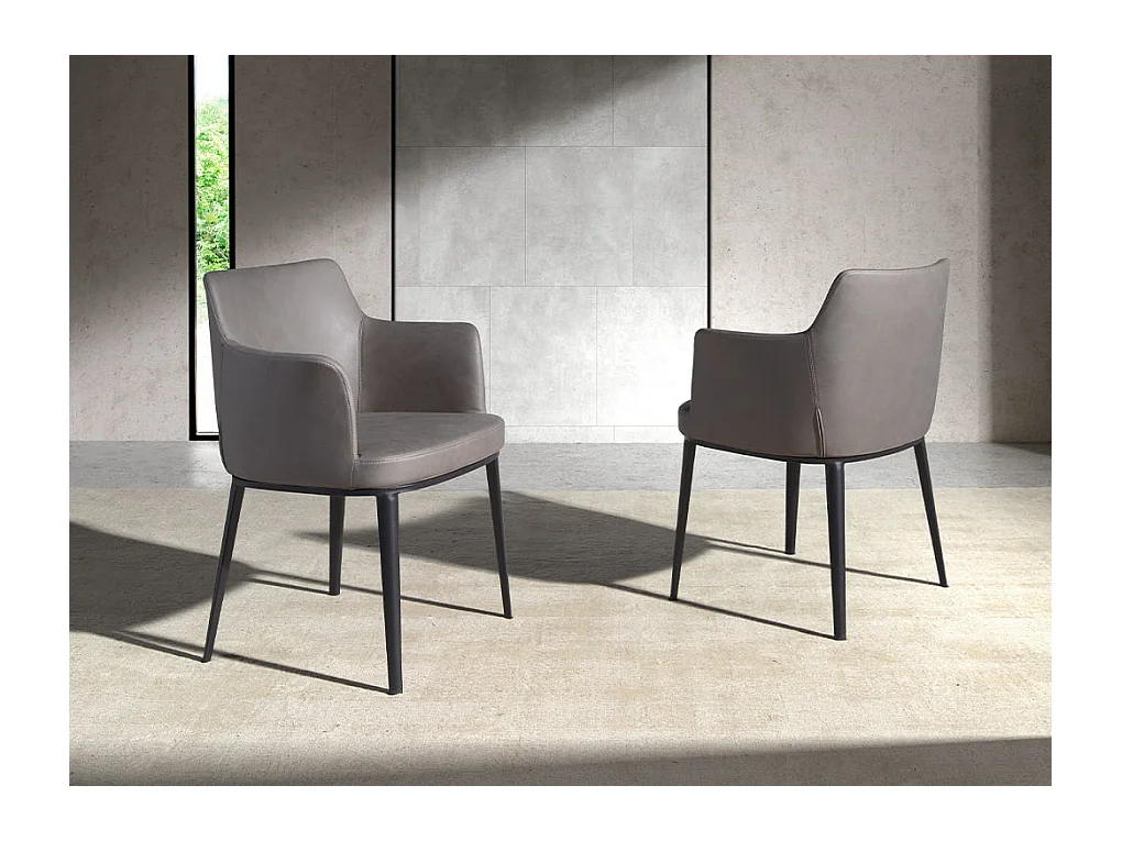 Krzesło z tkaniny norek