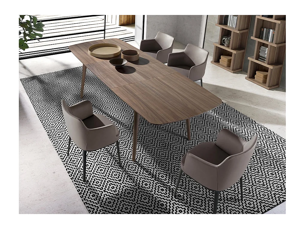 Krzesło z tkaniny norek