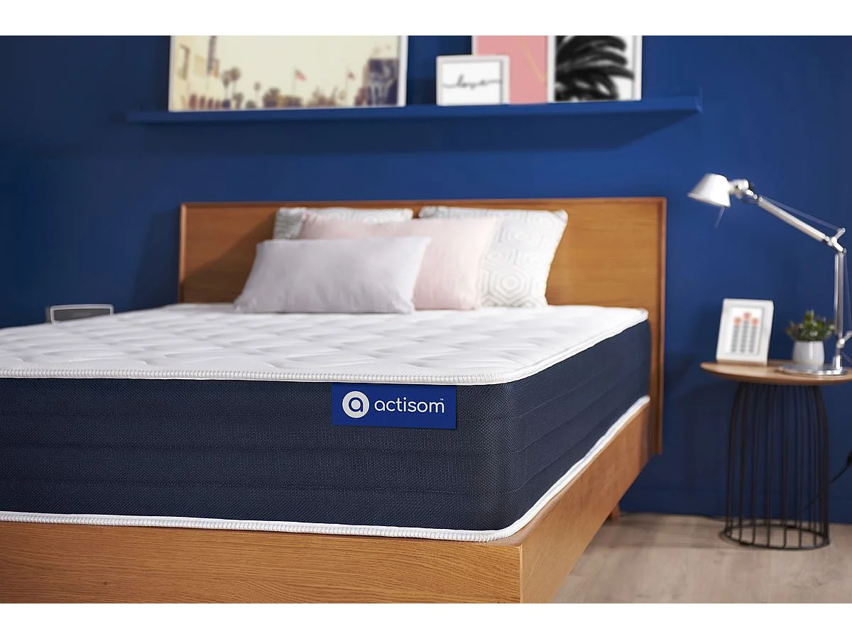 Colchón Actiflex sleep 120x200cm, Grosor: 22cm, Muelles ensacados y espuma viscoelástica, Equilibrado, 3 zonas de confort