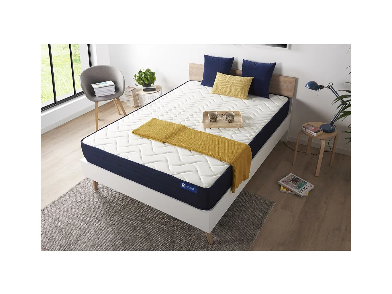 Matelas Latex et Mémoire de forme ACTILATEX SLEEP 80x200 5zones de confort