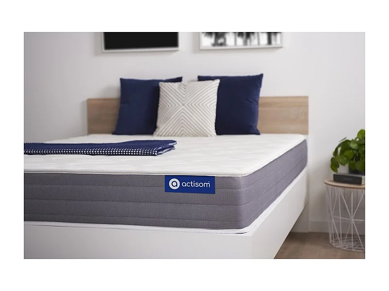 Colchón Actilatex dream 120x190cm, Grosor: 22cm, Látex y espuma viscoelástica, Moderadamente firme, 5 zonas de confort