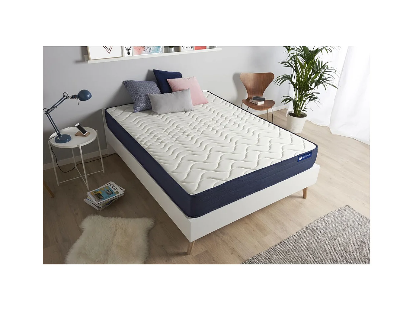 ACTISOM Matelas 120x200 Mémoire de forme 5zones de confort